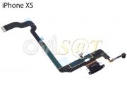 cable flex de calidad premium con conector de carga lightning negro para iPhone xs (a2097)